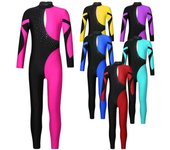 Malla de gimnasia para niña, mono de patinaje de longitud completa, mono deportivo de una pieza, mono de ballet, danza, mono de yoga, mono de ciclista, entrenamiento deportivo 5-6 Years de rosa caliente
