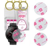 3x apgo Ultra-Clear Hybrid protective glass compatible with Amazfit Stratos, flexible nano glass, great replacement for tempered glass, scratch-resist