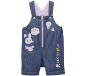 Mono con logo de conejo para bebé, talla S, azul marino [MIKI HOUSE], mono de media pierna, pantalones, niñas, bebés, niños, ropa, ropa infantil, 12-3305-141 azul oscuro