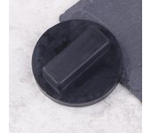1 almohadilla de goma para gato, tapizada en negro, adaptador de protección para gato, mini almohadillas de soporte para gato de coche. negro