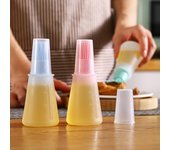Botella de aceite portátil, cepillo de aceite para barbacoa, herramienta de cocina de silicona para hornear tortitas, barbacoa, accesorios para acampar, Gadgets