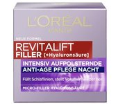 L'Oréal Revitalift Filler Crema hidratante de noche antiarrugas 50 ml