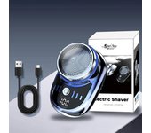 Mini Afeitadora eléctrica con 3 cuchillas, removedor de pelo de barba recargable por USB, recortadora de barba lavable, afeitadora portátil de viaje, cortadora de pelo para hombres