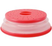 Tapa Antisalpicaduras para Microondas Universal Multifuncional con Ventilación Plegable para Conservar Alimentos Frescos Microondas rojo