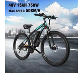 Nuevo DUOTTS C29 bicicleta eléctrica 29 pulgadas neumáticos 750W E-bike 48V 15AH bicicleta de montaña 21 velocidades Ebike 750W15AH