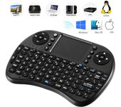 Mini teclado inalámbrico de 2,4 GHz, mando a distancia, Air Mouse, panel táctil para Smart TV Box PC Russian letters