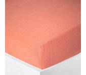 Drap housse  Noah  toutes dimensions  Gaze de Coton  - Noah Blush - 160 x 200 cm bonnet de 30 cm