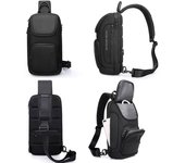 Bolso bandolera para hombre, portátil, impermeable, para hombro, para viajes cortos, apto para iPad de 9,7 pulgadas 34 x 17.5 x 11 cm