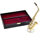 Sunrise Sound House Instrumento musical en miniatura Saxofón alto Dorado 1/6 oro
