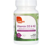 Zahler, Vitamin D3 & K2, 60 capsules