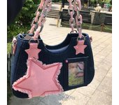 Yogodlns, bolsos de tela vaquera para mujer, bolsos de compras para axilas, bolso Hobo de diseñador de gran capacidad, bolso de lujo para mujer, bolso cruzado pequeño 26.5x9x18cm azul oscuro