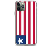 Coque iPhone - Drapeau Liberia - iPhone 11 Pro - Souple - Multicolore - Silicona transparente