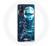 Coque Vivo Y72 Formule 1 Valtteri Bottas Pilote de F1 Noir
