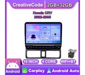Radio estéreo para coche Android 2Din de 10 pulgadas para Honda CRV 2002-2005 con botón, reproductor de vídeo Multimedia, navegación GPS, Carplay 2+32GB