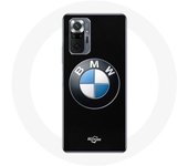 Funda Xiaomi Redmi Note 10 Pro BMW Logo fondo negro