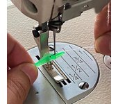 Enhebrador de agujas tipo pez pequeño, 5/10 unidades, para máquina de coser, simple 5pcs verde