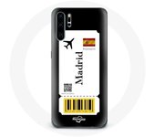 Coque pour Huawei P30 pro Billet d'avion Madrid Espagne