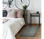 Tapis de Salon ou Chambre Shaggy - Neo Yoga- Tapis Lavable à Base Fine en Microfibre Poils Longs Extra Doux Gris Clair 60 x 90 cm