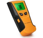 Buscador de pernos 3 en 1 Detector de pared digital LCD multifuncional Metal Madera Cable de CA Escáner de cable vivo naranja