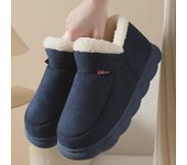 Zapatos de algodón de invierno para personas mayores: Zapatos cálidos de terciopelo para interior y exterior con tacones y suelas gruesas para hombre y mujer 260: Suitable for 37/38