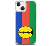 Funda iPhone - iPhone 13 mini - Drapeau Nouvelle-Calédonie - Souple - Multicolore - Transparente