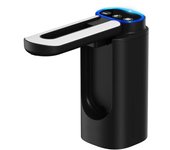 Dispensador automático de bomba de botella de agua para botella de 2-5 galones, bomba dispensadora de agua eléctrica portátil con carga USB para oficina en casa al aire libre negro