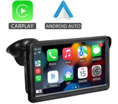 Reproductor de coche B5300 con pantalla táctil de 7 pulgadas, reproductor multimedia MP5, Android Auto, CarPlay, altavoces integrados y USB AUX With Rear Camera