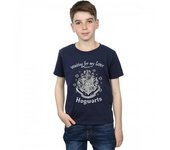 HARRY POTTER Camiseta de algodón de Hogwarts para niños  Esperando mi carta 12-13 azul marino