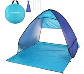 TOMSHOO-tienda de campaña automática instantánea para la playa, toldo ligero para exteriores, refugio solar, sombra para la playa azul