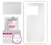 apgo Protective Skin Sticker for the back compatible with OnePlus 10 Pro, Wrap Film, Foil, Vinyl - Pattern Matte Transparent