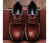 Zapatos 100% de cuero genuino para hombre, zapatos informales Brogues para hombre, calzado de cuero de vaca de marca a la moda, negro y marrón 39 negro