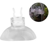 Ventosa para acuario, tubo de línea de aire de 5mm, soporte para cables, bomba divisora ​​para pecera blanco