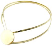 Les Trésors De Lily [N7285] - Collar dorado de diseño 'Cléopatra' oro