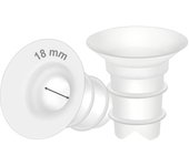 Inserto de brida Maymom para embudo Medela M Thirds de 24 mm (reducido a 2 piezas) (Long Plus) XS/S 10-21 mm (18 mm)