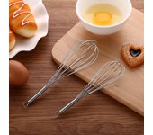 Batidor de huevos, utensilio de cocina, batidor de huevos extra pequeño, batidor de resorte de metal, batidor de huevos manual de 18 cm 15CM
