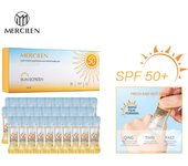 MERCILEN Protector solar Summer Isolation Protector solar anti-ultravioleta SPF50+ Crema protectora solar de alta potencia para dama y niña