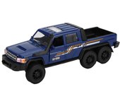 Modelo de coche Toyota LC-6X6 a escala 1/32, aleación de material ABS, coche de juguete de alta simulación, duradero, resistente, color brillante para regalos 1/32-Size:15*5*5cm azul