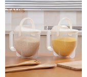 Lavadora de arroz colador de malla fina fácil de limpiar tamiz de lavado de arroz de drenaje rápido para cocina casera blanco