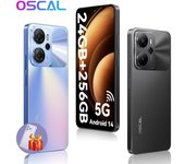 OSCAL TIGER 13 5G Smartphone con pantalla de 6,67'', 24 GB de RAM y 256 GB de ROM y NFC negro