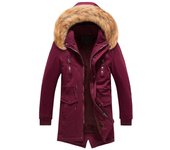 Abrigo de hombre de marca de diseño de moda abrigo acolchado de algodón de invierno prendas de vestir chaquetas casuales abrigo L