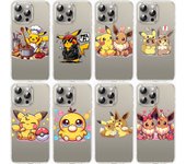 Funda E-54 de Pokémon Pikachu para Samsung A04S, A05, A14, A06, A51, A15, A16, A12, S20, S21, S24 Ultra, A55, A54, OPPO Reno 8, 5, A22, A23, A25, A35, A34, A52 y A11 Samsung S20 abismo