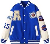 Hombres corpulentas, extra tamaño suelto a estrenar ropa de béisbol Primavera Verano calle chaqueta de Hip Hop S