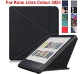 Multi-folding Stand 7 inch e-Reader Case Folio Funda for Rakuten Kobo Libra Colour 2024 Eiffel Tower