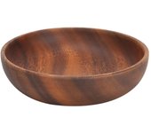 Cuenco de madera para ensalada, aperitivos, frutas, sopas, vajilla para el hogar, cafeterías, salones de té y restaurantes.