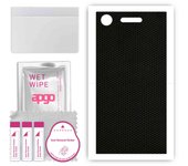 apgo Protective Skin Sticker for the back compatible with Sony Xperia XZ1, Wrap Film, Foil, Vinyl - Pattern Matrix
