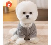 Ropa cálida para mascotas, abrigo con estampado bonito, camisa para perros y gatos pequeños y medianos, chaqueta, traje de invierno para Bulldog Francés y Chihuahua S