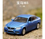 Simulación de coche de metal de 5 pulgadas Exquisito vehículo de juguete y fundido a presión BMW M4 M5 Coupe RMZ city 1:36 regalos modelo de aleación para niños
