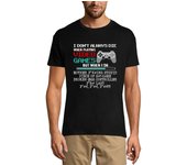 Camiseta de hombre  No siempre muero jugando videojuegos  - Camiseta de juegos XS plata de la arena