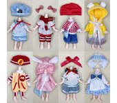 Sólo ropa 15CM Mini muñeca niñas juguete BJD princesa trajes completos colección de vestidos muñeca para niños regalo A:（only clothes）