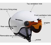 Cascos de ciclismo a prueba de viento para invierno, gorra de seguridad ajustable para motocicleta y bicicleta eléctrica, para hombres y mujeres al aire libre L negro